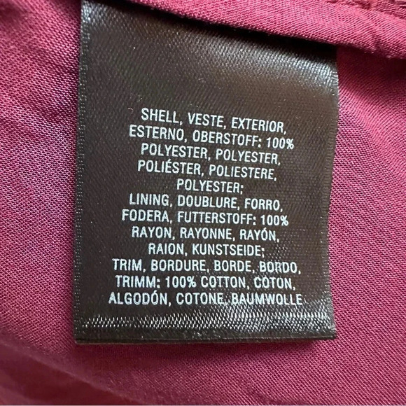 Anthropologie Moulinette Soeurs Ariana Lace Embroidered Sheath Dress Burgundy 0 - Picture 11 of 13